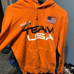 Ralph Lauren Orange Team USA Hoodie